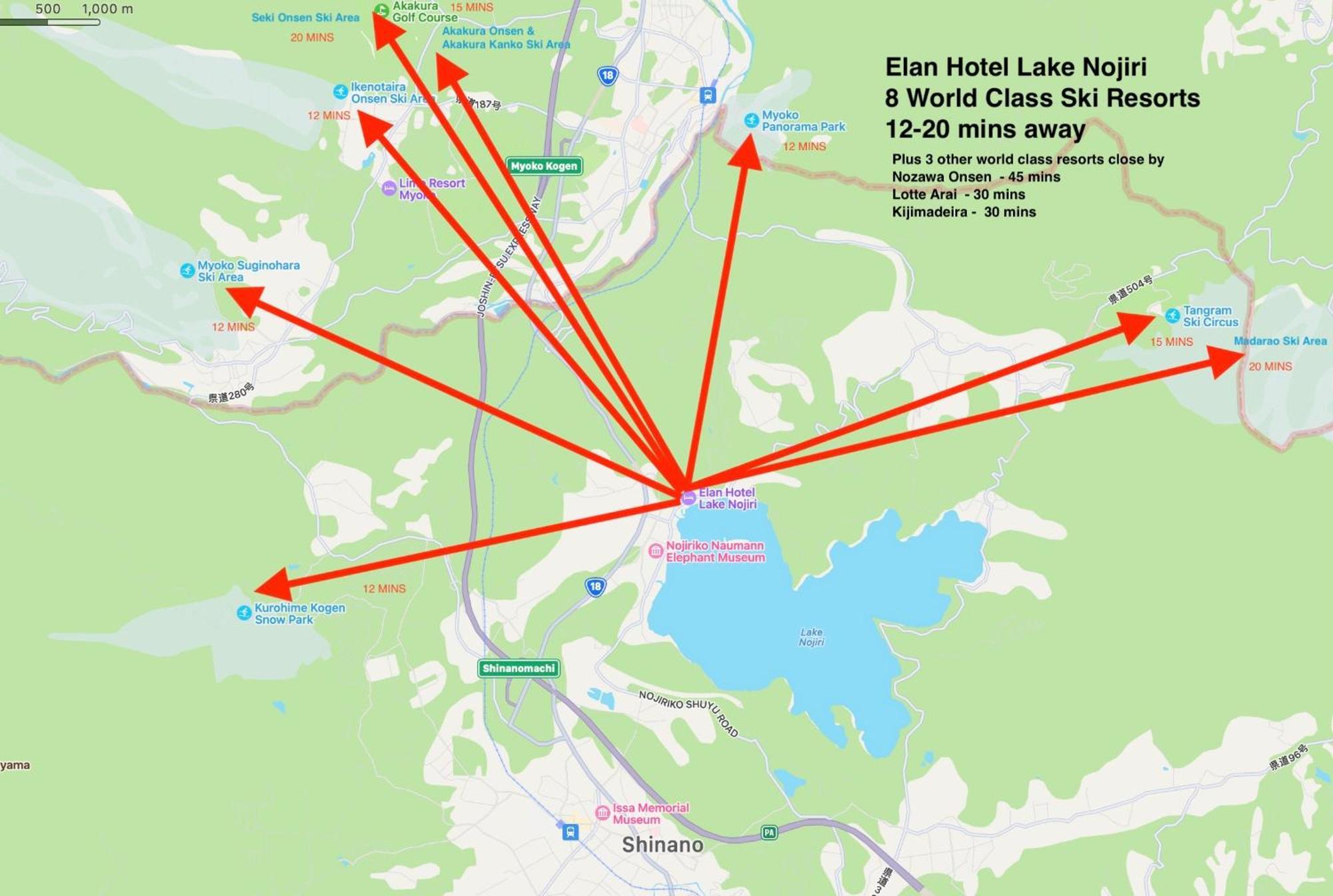 Elan Hotel Lake Nojiri Shinano  Esterno foto